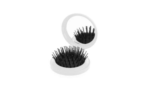 Brosse à cheveux de poche personnalisée Glance avec miroir
