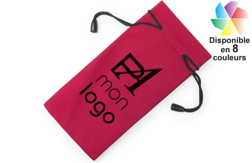 Etui à Lunettes en tissu polyester Milla publicitaire personnalisé avec logo 