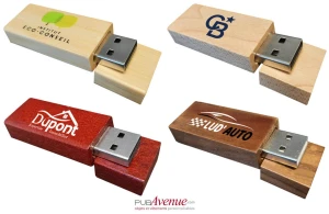 Clé USB wood en bois naturel personnalisée