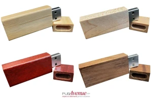 Clé USB wood en bois naturel personnalisée