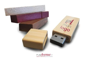 Clé USB wood en bois naturel personnalisée