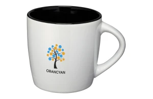 Mug personnalisé Aztec 340ml tasse céramique bicolore mat