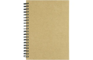 Carnet personnalisé à spiral A5 avec couverture en papier recyclé