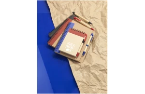 Carnet personnalisé A7 en carton recyclé avec stylo
