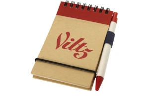 Carnet personnalisé A7 en carton recyclé avec stylo