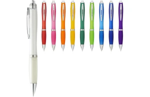 Stylo publicitaire Nash en plastique coloré