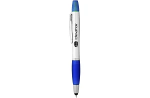 Stylo publicitaire Nash avec surligneur et stylet
