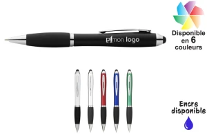 Stylo avec fonction stylet Nash publicitaire personnalisé avec logo 