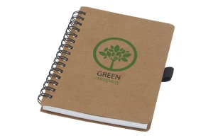 Carnet personnalisé A6 à spirales en carton recyclé