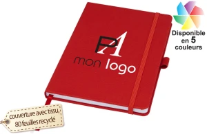 Carnet à couverture en RPET recyclé Honua publicitaire personnalisé avec logo 