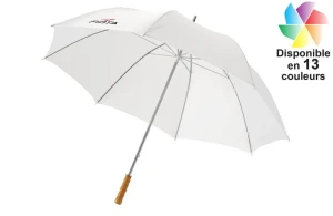 Parapluie à poignet en bois Karl publicitaire personnalisé avec logo 