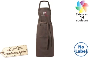 Tablier avec 2 poches personnalisable avec logo brodé 