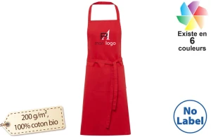 Tablier vigneron personnalisé en coton recyclé avec logo brodé 