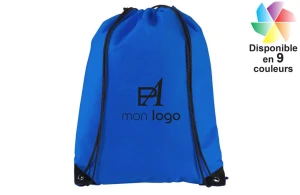 Sac à dos ficelle en non tissé Eco publicitaire personnalisé avec logo 