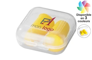 Bouchon anti-bruit avec boite Serenity publicitaire personnalisée avec logo 