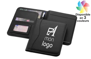 Conférencier A5 avec bloc-notes publicitaire personnalisée avec logo 