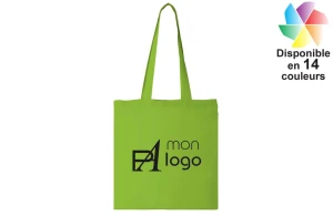 Tote bag en coton épais Madras publicitaire personnalisé avec logo 