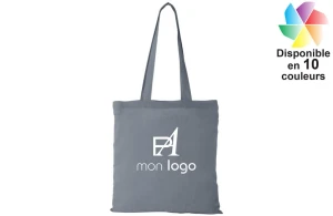 Tote bag en coton épais à anses longues Peru publicitaire personnalisé avec logo 