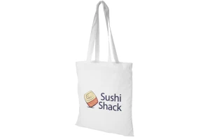 Tote bag personnalisé Peru en coton épais à anses longues