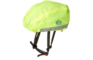 Housse de casque à vélo réfléchissante personnalisée jaune fluo