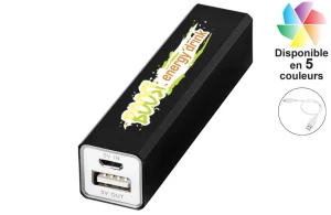Batterie externe 2200 mAh Volt publicitaire personnalisée avec logo 