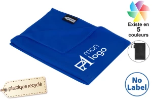 Serviette de sport en microfibre recyclé publicitaire personnalisée avec logo 