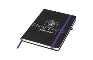 Carnet personnalisé A5 à fermeture élastique colorée