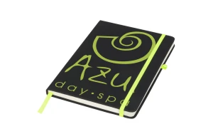 Carnet personnalisé A5 à fermeture élastique colorée
