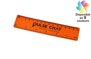 Règle plastique flexible 15 cm Eco publicitaire personnalisée avec logo 
