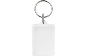 Porte-clés personnalisé Midi porte étiquette en plastique transparent