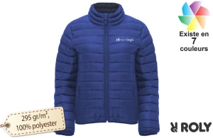 Doudoune femme Roly Finland personnalisée avec logo 