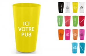Gobelet festival 300 ml publicitaire personnalisé avec logo 