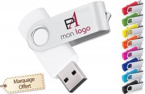 Clé USB Twister publicitaire personnalisée avec logo 