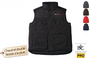 Blouson de travail sans manche B&C Pro personnalisé
