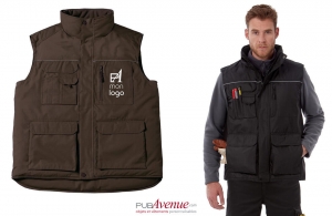 Blouson de travail sans manche B&C Pro personnalisé