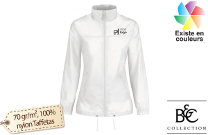 Coupe-vent femme B&C Sirroco personnalisé
