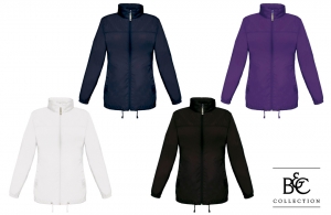 Coupe-vent femme B&C Sirroco personnalisé
