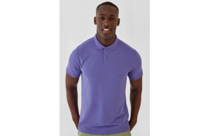 Polo homme B&C personnalisé en coton OEKO-TEX® bio