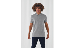 Polo homme B&C personnalisé en coton OEKO-TEX® bio