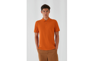 Polo homme B&C personnalisé en coton OEKO-TEX® bio
