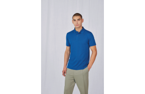 Polo personnalisé homme en coton polyester bio respirant
