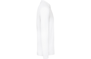 Polo personnalisé homme b&c ID.001 blanc manches longues