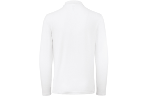 Polo personnalisé homme b&c ID.001 blanc manches longues