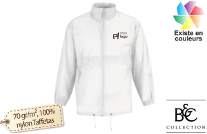 Coupe-vent homme B&C Sirroco personnalisé