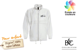 Coupe-vent enfant B&C Sirroco personnalisé