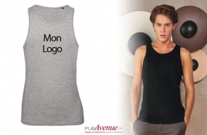 Débardeur b&c pour homme personnalisé en coton bio