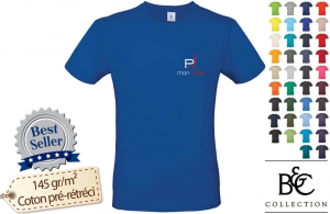 Tee-shirt homme B&C 150 personnalisé