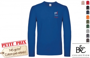 T-shirt homme manches longues B&C 150 personnalisé