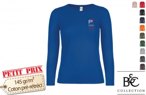 T-shirt femme manches longues B&C 150 personnalisé
