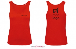 Débardeur b&c pour femme personnalisé en coton bio